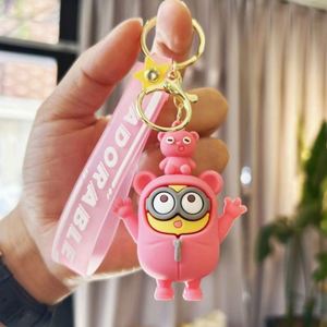 Wholesale Customized Own Designs Anime Game Silicone Keychain Pendant 3D Car Keychain Creative Mini Keychain - Product Image 5