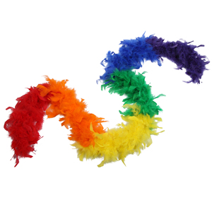 ขนไก่งวงสีรุ้งแบบแบ่งส่วน ราคาส่ง ถูก สำหรับตกแต่งเสื้อผ้า - Product Image 6