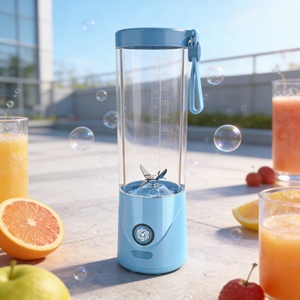 Batterie longue durée 2000mAh, 550ml, mixeur portable USB pour voiture, utilisation mains libres, une seule touche, fabrication de jus de fruits, écrasement de glace, extérieur - Product Image 2