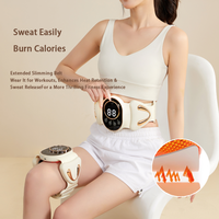 Ceinture de massage abdominale intelligente sans fil avec chaleur, vibrations et compresse chaude pour la récupération post-partum et le remodelage de la taille chez la femme