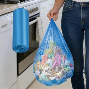 ถุงพลาสติกแบบเสื้อยืด ถุงขยะ ถุงช้อปปิ้งแบบใช้แล้วทิ้ง สำหรับร้านขายของชำ ซูเปอร์มาร์เก็ต ร้านค้าปลีก และใช้ในครัวเรือน ขายส่ง - Product Image 4