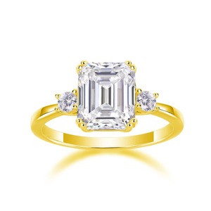 Anello in Argento Sterling S925 con Diamante Moissanite Colorato 12948 per Donna, Vendita all'Ingrosso per Europa e Stati Uniti - Product Image 3
