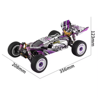 Voiture télécommandée Toyhome 2.4G 55 km/h haute vitesse RTR 4 roues motrices, voiture RC d'escalade 124019 1/12, voiture télécommandée tout-terrain, voiture de drift pour cadeaux d'enfants