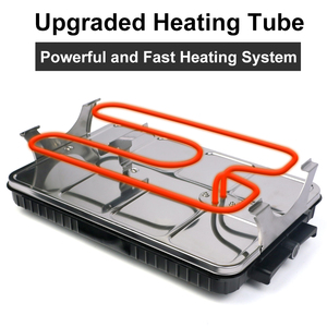 Parrilla Raclette 2 en 1 <span class=keywords><strong>para</strong></span> el hogar, parrilla eléctrica <span class=keywords><strong>para</strong></span> barbacoa, <span class=keywords><strong>carne</strong></span> asada sin humo, en venta - Product Image 4