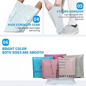 Waterproof White Mailer <b>Bag</b> Custom logo Double Side Printed Poly <b>Plastic</b> Packaging <b>Bag</b> Shock Resistance Shipping Mailer - Product Image 5