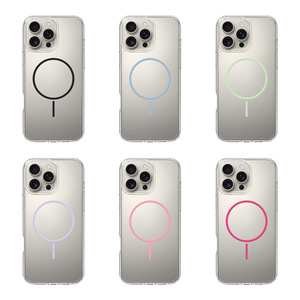 เคสโทรศัพท์แม่เหล็กมีห่วงสีรุ้งโปร่งใสสำหรับโทรศัพท์มือถือ16PLUS ใช้ได้กับ Apple 16Pro Max - Product Image 1