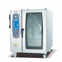 Four à convection électrique 10 plateaux avec fonction vapeur, commande tactile et porte coulissante 380V pour restaurants et hôtels