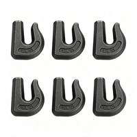 Gancho de Seguridad Industrial Forjado por Caída Grado 70, Soldable, de Acero Aleado de 3/8" para Cadena, para Remolques de Tractores y Equipos de Elevación