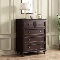 Commode en bois massif de chêne français moderne avec un design durable et écologique, taille personnalisée pour le rangement de la chambre à coucher et du salon
