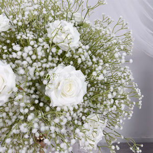 DKB Venta al por Mayor de Fábrica, Grandes Bolas de Flores Artificiales de Seda Blanca en 3D para Arreglos, Centros de Mesa y Decoración - Product Image 6