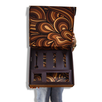 Boîte à café de luxe personnalisée avec logo, impression intégrale, fermeture magnétique, impression quadricolore, doublure intérieure en carton ondulé recyclable