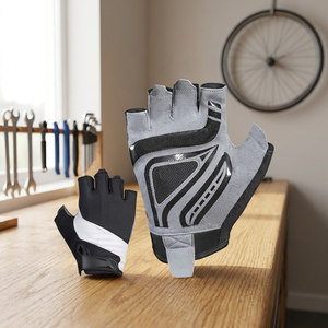 MAS Leather Breathable Fingerless <b>Weight</b> <b>Lifting</b> Exercise Gym Gloves for Body Building ISO 9001/CE Certified - Product Image 3