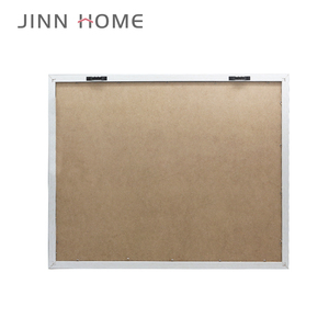 Jinn Home all'ingrosso su misura in <span class=keywords><strong>legno</strong></span> di grandi dimensioni bianco rapporto settimanale di scrittura lettera lavagna cornice per foto appesa al muro - Product Image 3