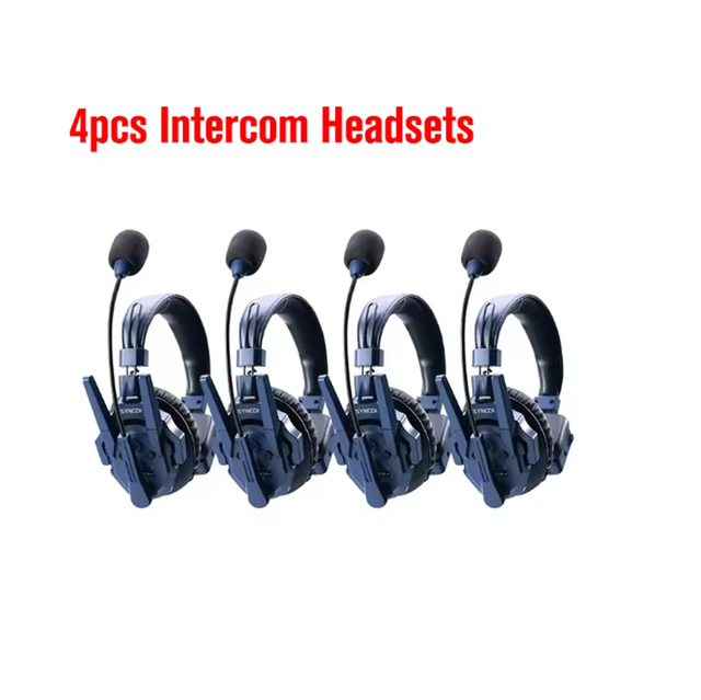 SYNCO Xtalk Master XM4 2.4G Full Duplex ENC Microphone Wireless Headset Intercom for Television Show Real-Time Communication