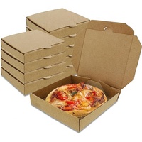 Boîte à pizza personnalisée en carton ondulé de 5, 7, 8, 9, 10, 12, 16, 20, 24, 28, 32 pouces, emballage de pizza blanc, boîte en papier pour aliments