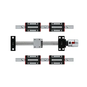 2022 promotion 2 ensemble 15mm linéaire rails HGR15-L 4 PCS HGH15CA HGW15CC + 1 ENSEMBLE sfu1605/1610 vis à billes tout lengthfor POUR CNC routeur