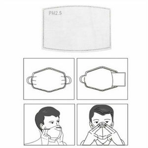 Reemplazable 5 capas de filtro de cara de Pad Pm2.5 con carbón activado polvo Pm <span class=keywords><strong>2</strong></span>,5 filtros y meltblown tela - Product Image 6