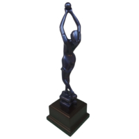Usine En Gros Meilleur Ballet Danseur Statue Bleu Foncé Danse Fée Jeu De Sport Trophée Tasses Métal Artisanat Souvenirs
