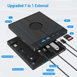 USB 3.0 bên ngoài đa chức năng <span class=keywords><strong>Blu</strong></span>-<span class=keywords><strong>ray</strong></span> đốt Ổ đĩa quang <span class=keywords><strong>DVD</strong></span>/BD Burner Máy nghe nhạc CD Type-C ổ đĩa ngoài di động - Product Image 4