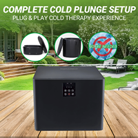 Mini refroidisseur d'eau avec compresseur en acier inoxydable 0,3 CV, Wi-Fi, 110/220 V, pour bain de glace intérieur et extérieur, personnalisable