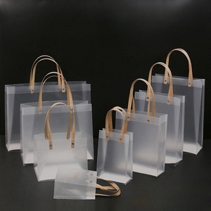 Sac à main transparent PP sac cadeau givré en plastique sac d'emballage souvenir sac cadeau de mariage saint valentin - Product Image 6