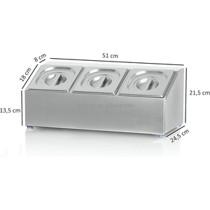 ชั้นวางเครื่องปรุงสแตนเลสสำหรับโต๊ะครัวเชิงพาณิชย์ ชั้นเก็บเครื่องปรุงสำหรับร้านอาหาร บริการจัดเลี้ยง และเตรียมอาหาร - Product Image 3