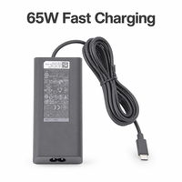 Chargeur pour ordinateur portable 65W USB C Type C 20V 3.25A Adaptateur secteur compatible avec XPS13 12 Latitude 7410 9410 9510 Venue 10 Pro