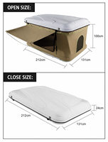 Tienda de campaña de techo de carcasa dura impermeable para acampar, tienda de almacenamiento en la azotea Suv, tienda de garaje, techo del coche