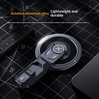 Nouveau support de téléphone magnétique double face en métal anti-choc rotatif anti-stress pour lit et bureau, compatible vente en gros