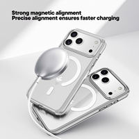 Coque de Téléphone Transparente pour iPhone 17 Air Coque Rigide Crystal Clear Magnétique pour iPhone 17 Pro Max