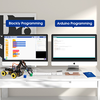 Kit de Coche Inteligente Programable Robotlinking ESP32, Kit de Brazo Robótico 5DOF, Robot Educativo, Brazo Robótico para Arduino