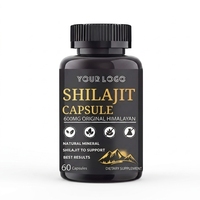Capsules de Shilajit haute puissance, formule de vitalité masculine, extrait pur de l'Himalaya avec acide fulvique pour soutenir la testostérone et l'énergie