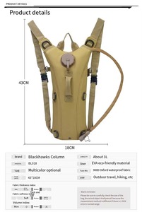 Zaino Tattico Sinodiving per Caccia e Escursionismo, Borsa in Nylon con Sacca d'Acqua da 3L, Zaino Idratazione Mimetico - Product Image 5