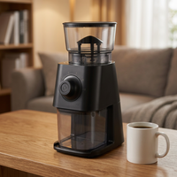 Moulin à café expresso sur mesure en acier inoxydable avec meules coniques, réglage à 30 niveaux, norme européenne