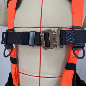Cinto de Segurança de 5 Pontos para Proteção Contra Quedas em Trabalho em Altura, Cinto D-Ring com Almofadas para Lombar e Ombros, Cinto de Segurança de Corpo Inteiro - Product Image 3