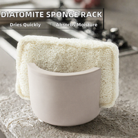 Étagère de rangement moderne pour éponges de cuisine, séchage rapide, absorption de l'humidité, organisation du comptoir