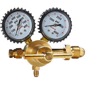 Vanne de réduction de pression d'azote tout en cuivre, manomètre d'azote haute pression américain CGA80 pour régulateur de réservoir d'argon CO2 azote - Product Image 5