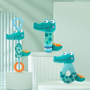 BBean Jouet <span class=keywords><strong>musical</strong></span> sensoriel personnalisé en peluche douce <span class=keywords><strong>pour</strong></span> bébés, avec hochet suspendu en forme d'éléphant, de crocodile et de renard, et <span class=keywords><strong>carillon</strong></span> à vent - Product Image 6