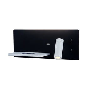 Chambre téléphone chargeur sans fil étagère appliques murales hôtel chevet tête <span class=keywords><strong>de</strong></span> <span class=keywords><strong>lit</strong></span> LED éclairage <span class=keywords><strong>de</strong></span> lecture USB Luminaire lampe rétro-éclairé - Product Image 1