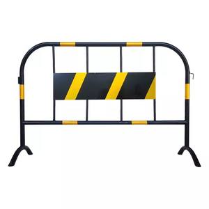 Recinzione per cavalli in ferro zincato giallo-nera, barriera di sicurezza temporanea e mobile per la costruzione stradale comunale - Product Image 5