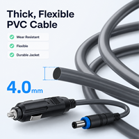 Câble Starlink Mini 10m 12V-24V 3A Charge Rapide Gaine PVC Étanche Extension d'Alimentation CC Ordinateur Allume-Cigare Voiture