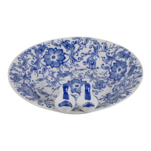 Mangiatoia e vasca per uccelli in ceramica con design floreale per uso esterno in giardino - Product Image 4