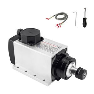 Motor de Husillo de Alta Frecuencia con Enfriamiento por Aire, Correa Cuadrada, 2.2KW ER20 24000RPM, Directo de Fábrica Zhong Hua Jiang, para Máquina CNC Router - Product Image 1