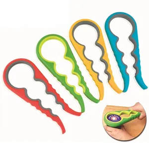 4 in 1 Multi Easy Clip Jar And Bottle Opener Kitchen Gadget For Opening Lids Bottle Top Screw Gripper Lid Remover Tool