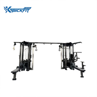 Équipement de musculation professionnel : Machine à câbles multi-stations 8 postes avec poulies réglables et système de charge par broches