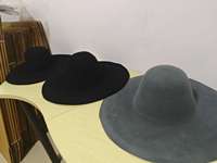 Chapeau en feutre de laine mérinos de luxe CZ157, vierge, 220g, naturel, bord de 3,5 pouces, couronne peu profonde, coque artisanale pour la fabrication de chapeaux de style héritage