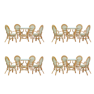 Vente chaude Bali Design Dining Set Concept fait à la main en rotin avec table ronde directement de l'Indonésie Home Concept Bistro Set - Product Image 3