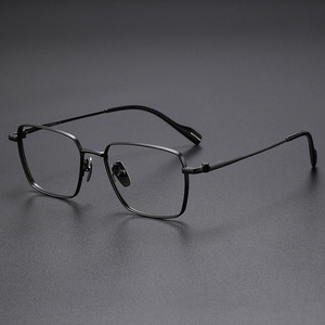 Pure Titanium Optical Glasses Frame for Men Square Eyewear New Male Classic Full Myopia Prescription Male Eyeglasses Frames