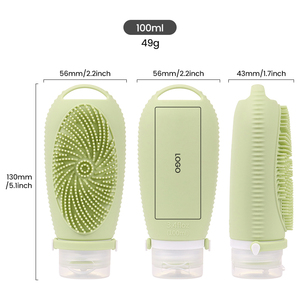 Tùy chỉnh TSA phê duyệt 100ml 90ml 60ml Silicone tái sử dụng leakproof bóp rỗng du lịch kích thước đồ dùng cá nhân dầu gội Dispenser chai - Product Image 5