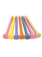 Tees de golf en bambou imprimés sur mesure 35-83mm, support en bois naturel, logo personnalisé pour les terrains de golf, marque Xingyu, emballage OEM